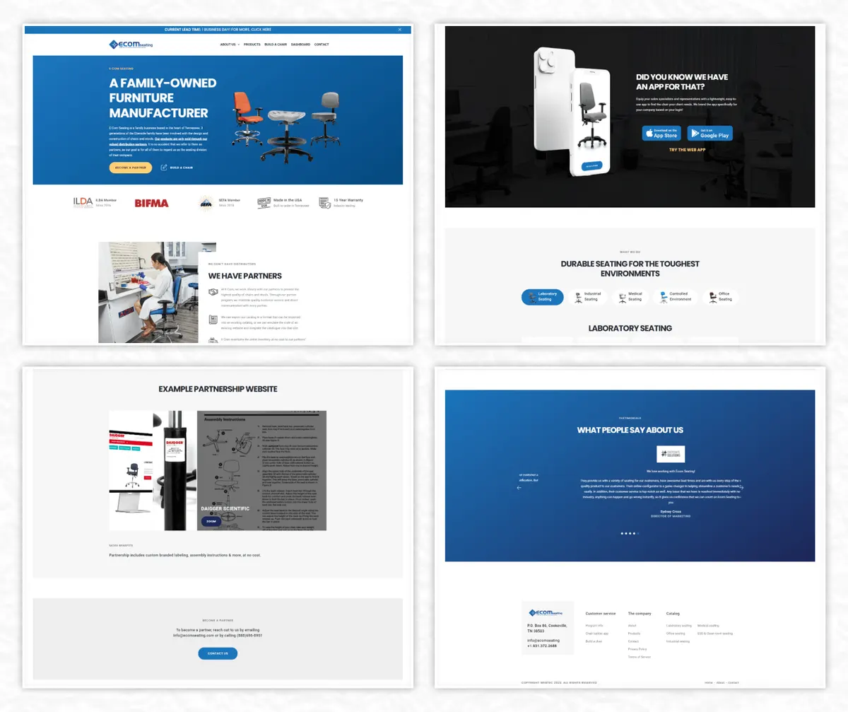 Ecomseating — Wordpress, Elementer, CMS