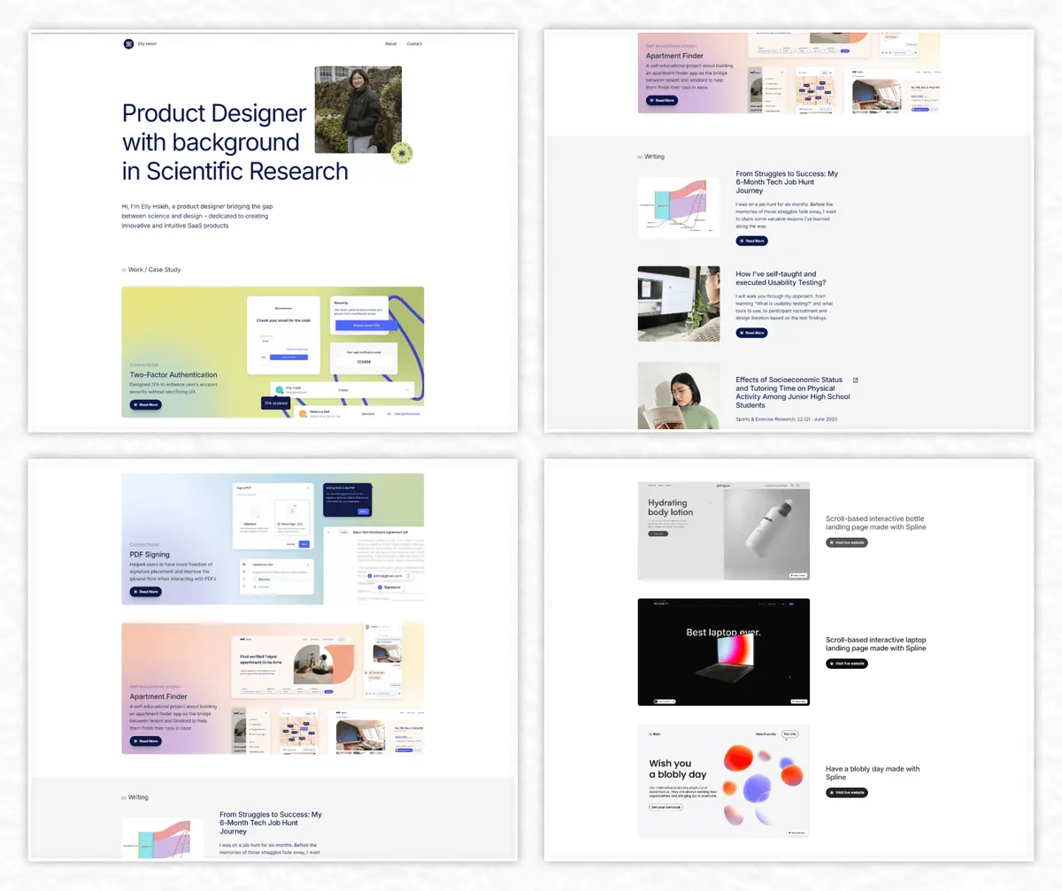 Elly Hsieh — Framer, Animation
