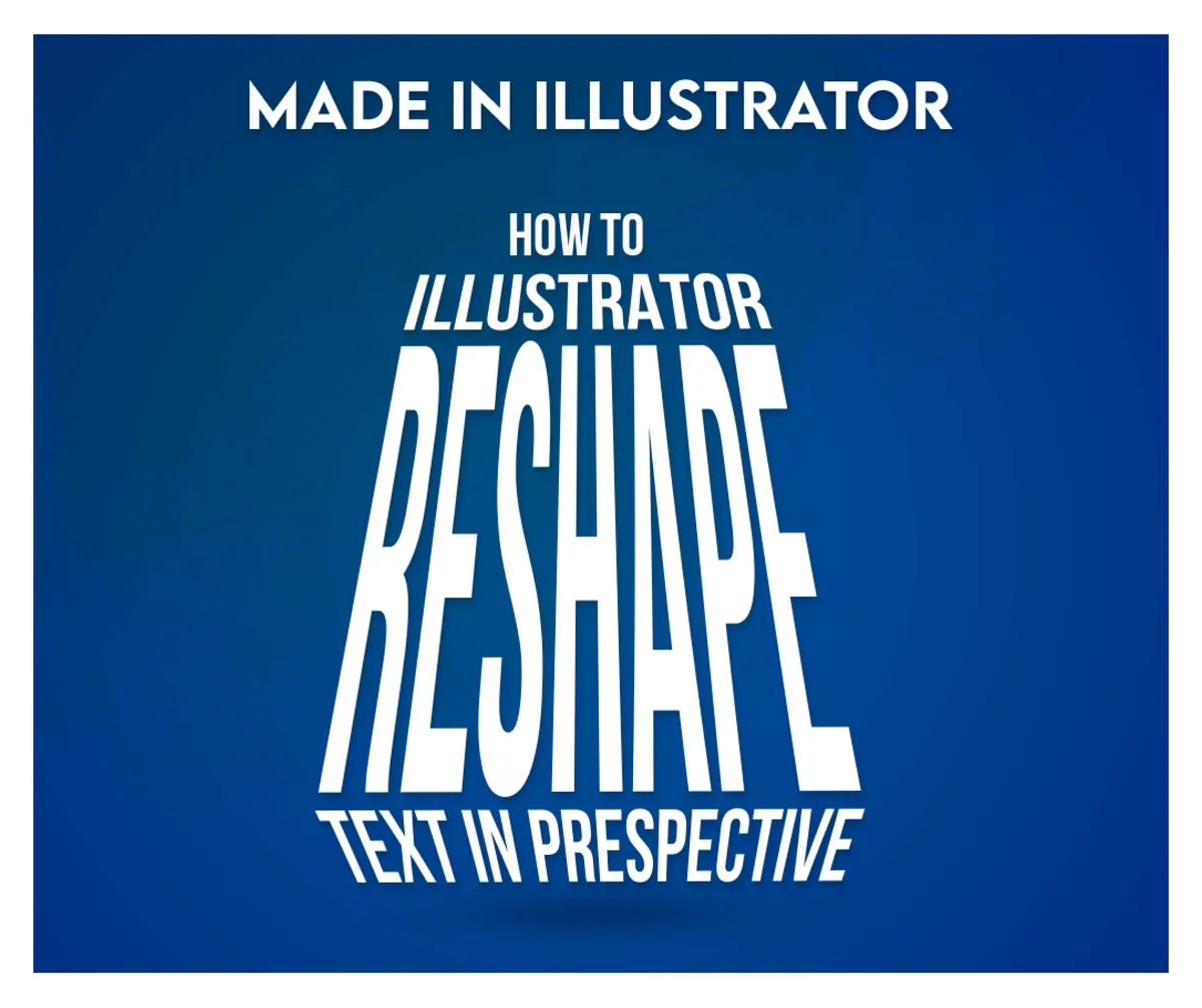 Text Prespective — Illustrator design, Text Styling