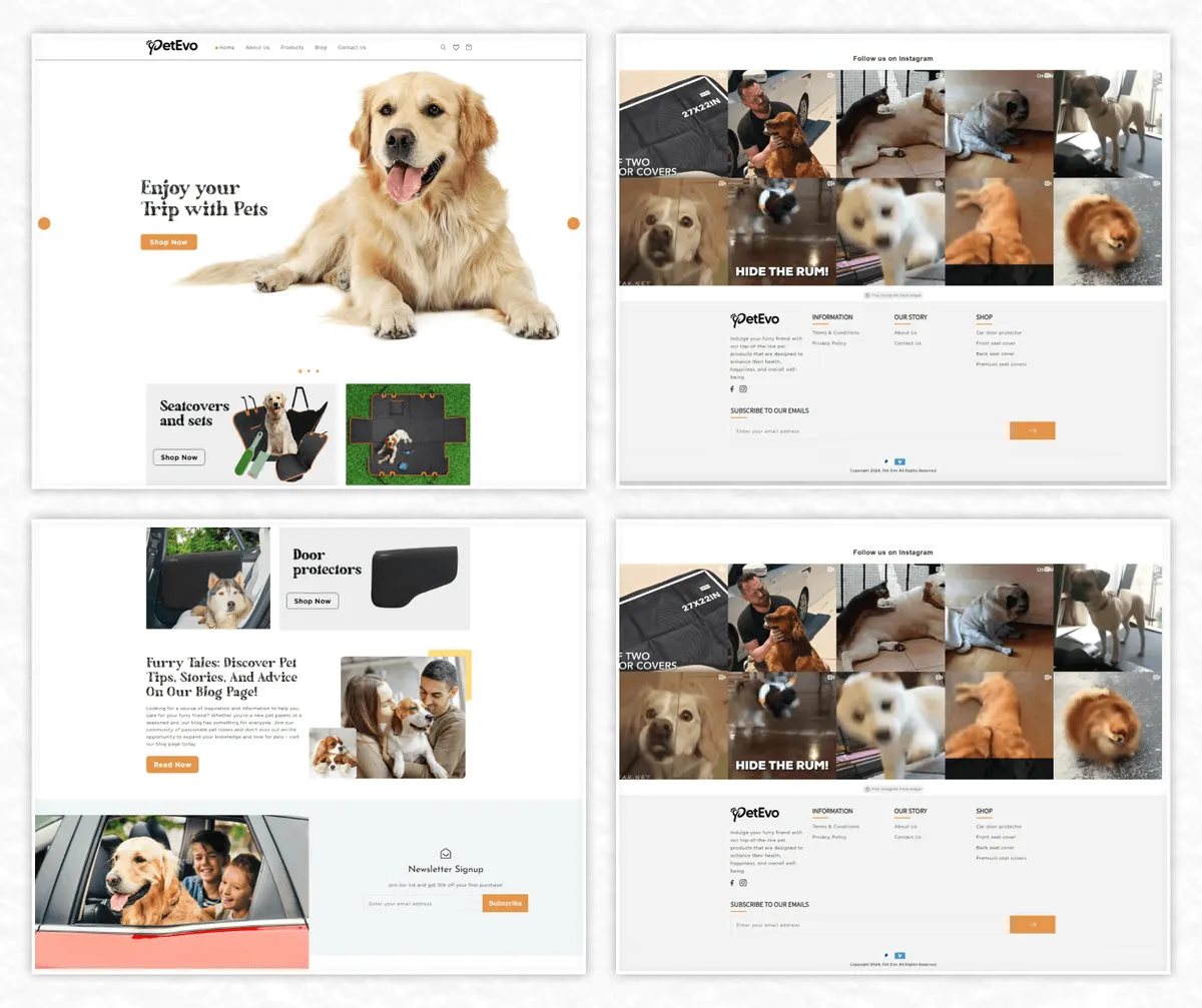Pet Evo — Shopify, Animation