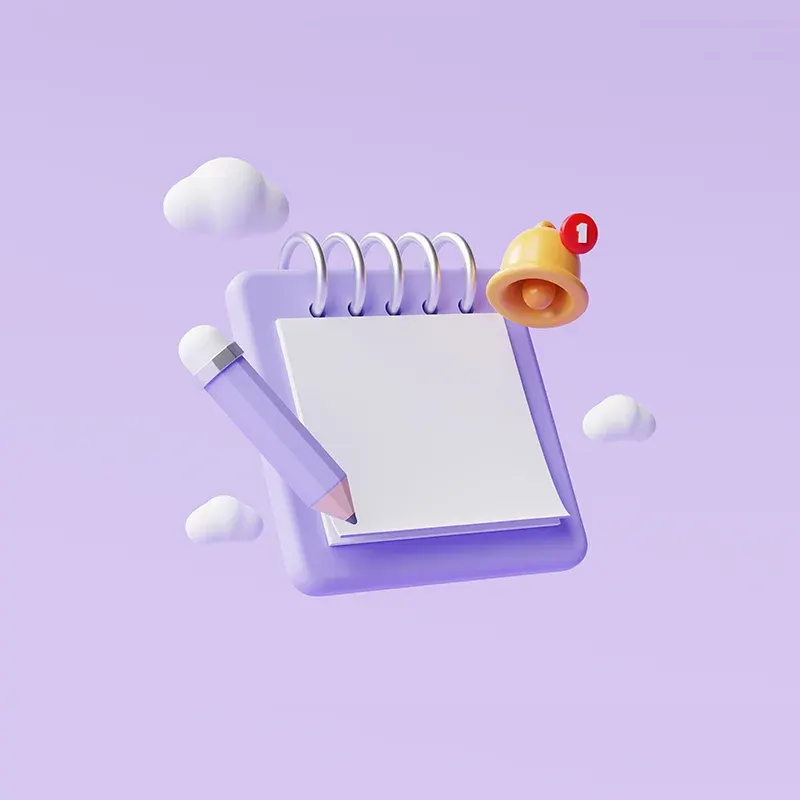 Notification Icon — Illustrations, 3D Render