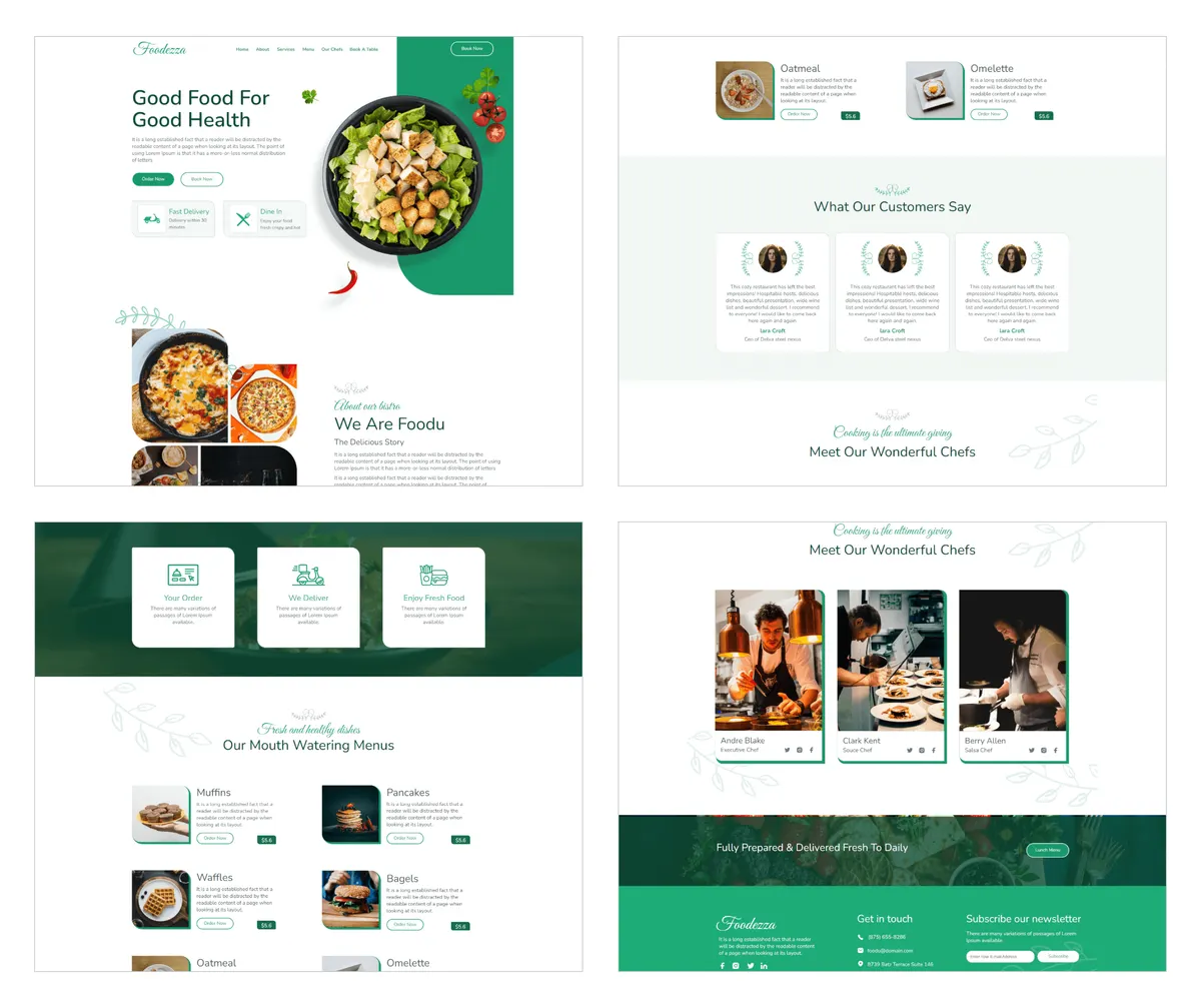 Foodezza — Unbounce